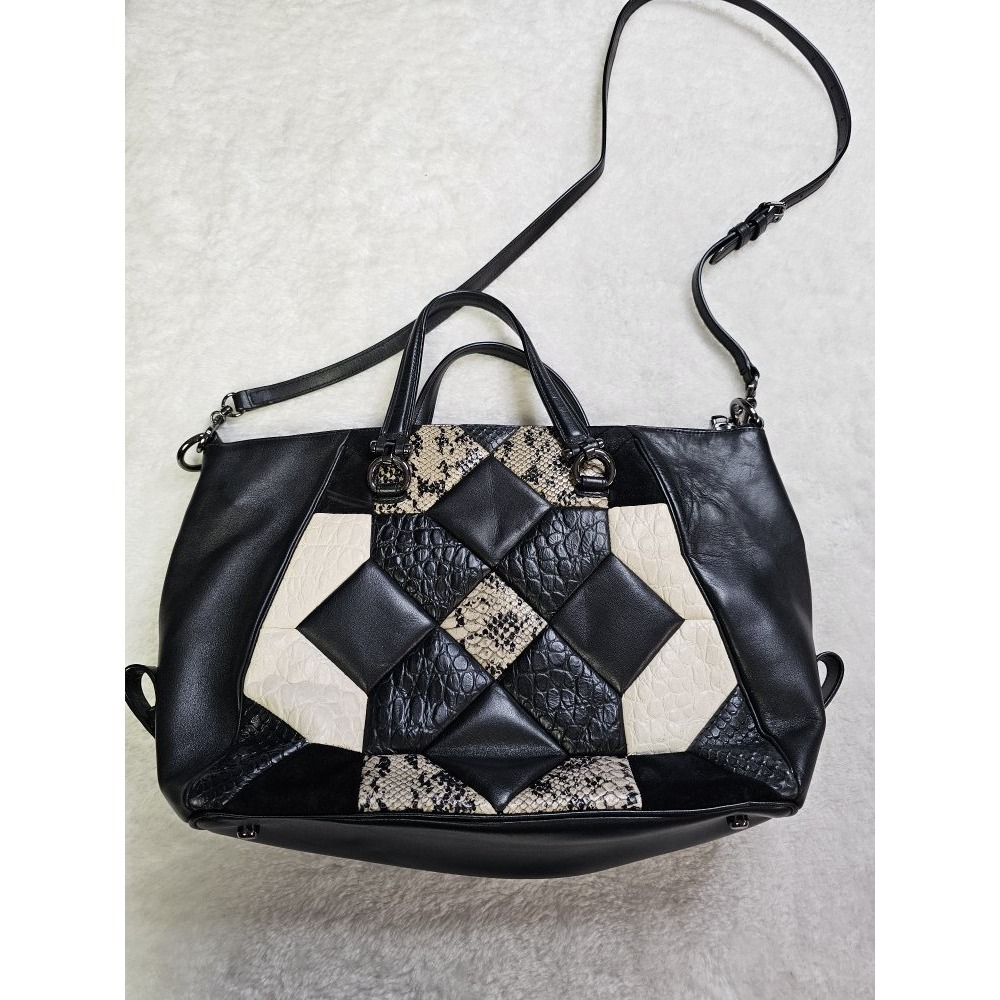 Coach Canyon Quilt Primrose Satchel In Exotic Embossed Leather 38295 - Picture 5 of 11